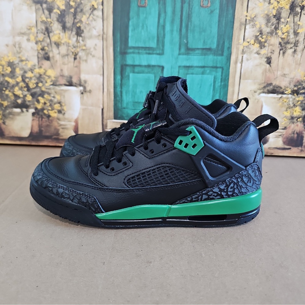 Nike Jordan Spizike Low Celtics 003Blk Pine G FQ3950-003 Youth Sizes 6.5 Y